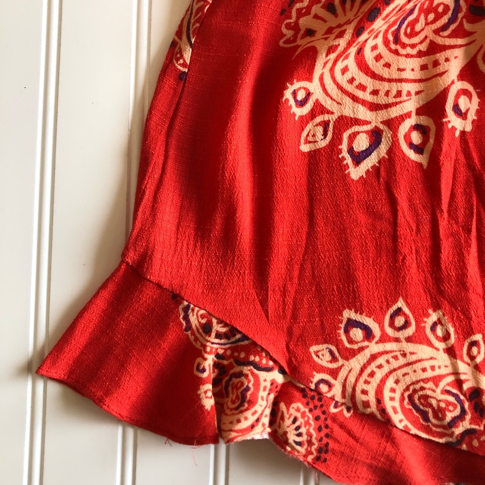 Free People All The Right Ruffles Romper Sz Small - Picture 8 of 11